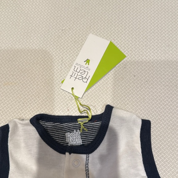 Petit Lem Baby Boy Multi Color romper sleeveless one piece NWT - Picture 3 of 4